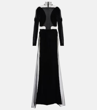 Velvet panel gown | Tom Ford