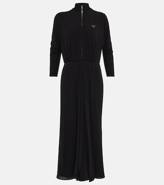Mockneck midi dress | Prada