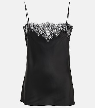 Tank top in raso e pizzo | Stella McCartney
