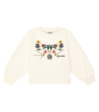 Embroidered cotton-blend sweatshirt | Scotch & Soda Kids