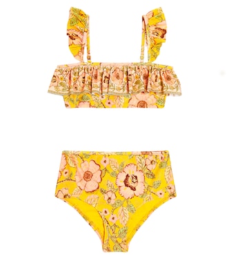 Junie ruffled floral bikini | Zimmermann Kids