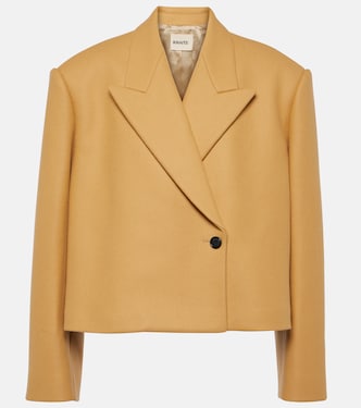 Raymond cropped wool-blend jacket | Khaite