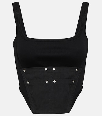 Workwear cotton corset top | Dion Lee