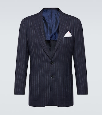Cashmere, silk, and linen tuxedo jacket | Kiton