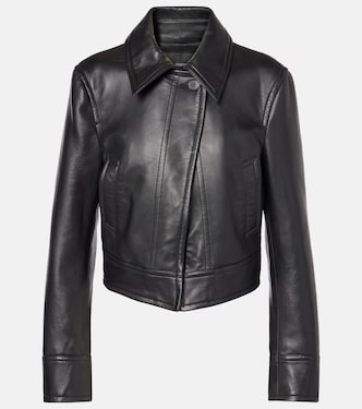 Caron cropped leather jacket | Joseph