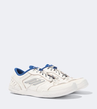 Hamptons distressed leather sneakers | Balenciaga