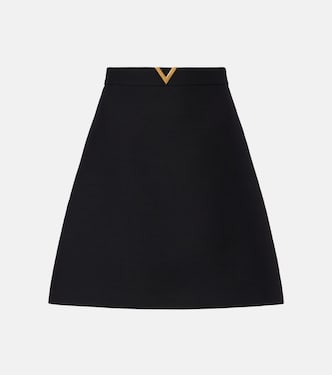 Crepe Couture VGold miniskirt | Valentino
