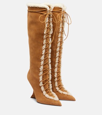 Bottes Nina 105 en daim | Paris Texas