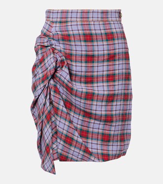 Minirock Panther aus Leinen | Vivienne Westwood