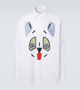 x Louis Wain cotton Oxford shirt | Loewe