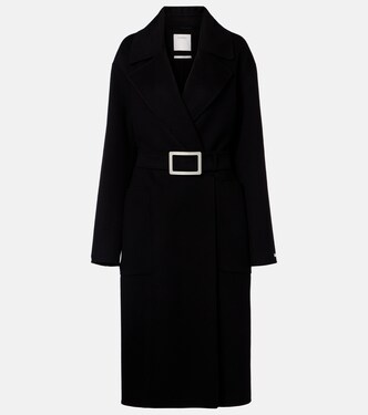 Belted virgin wool wrap coat | Sportmax