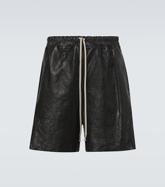 Leather Bermuda shorts | Rick Owens