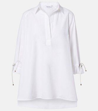 Adorni oversized cotton poplin shirt | Max Mara