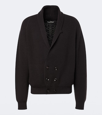 Ribbed-knit cashmere and wool cardigan | Tom Ford