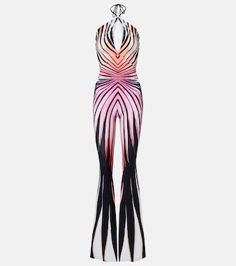 Printed halterneck jumpsuit | Roberto Cavalli