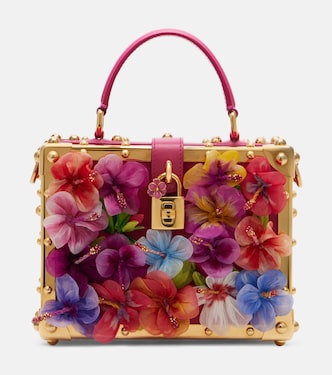 Verzierte Henkeltasche Dolce Box aus Leder | Dolce&Gabbana