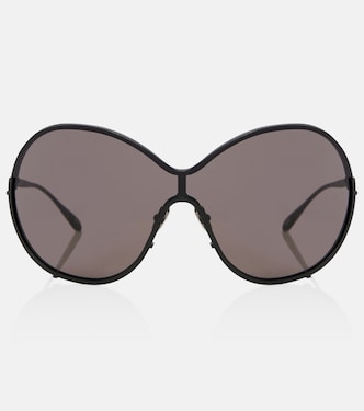Lettering Logo oversized sunglasses | Alaïa