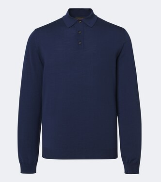 Wool-blend polo sweater | Slowear