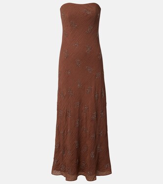 Cassie beaded organza maxi dress | Staud