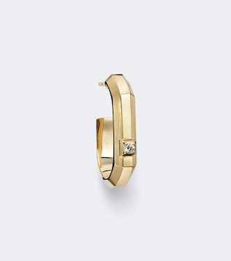 Einzelner Ohrring Moderniste Small aus 18kt Gelbgold mit Diamant | Messika