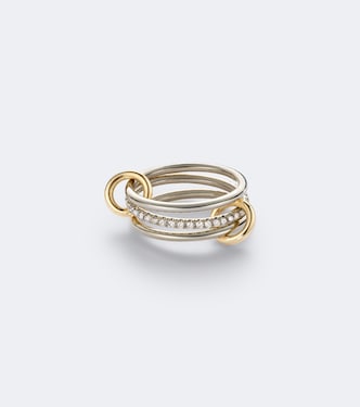 Ring Sonny aus Sterlingsilber mit 18kt Gelbgold und Diamanten | Spinelli Kilcollin