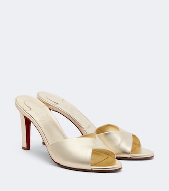 Fanny metallic leather mules | Christian Louboutin