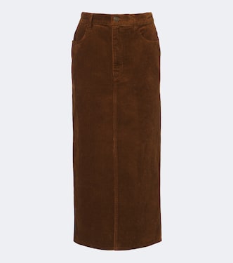 Odalie cotton and linen corduroy maxi skirt | Marant Etoile