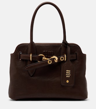 Sac porté épaule Aventure en cuir | Miu Miu
