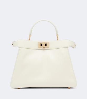 Peekaboo Small leather top-handle bag | Fendi