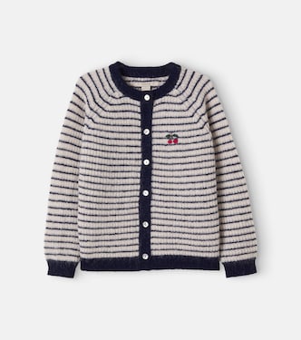 Barli striped wool and alpaca-blend cardigan | Konges Sløjd