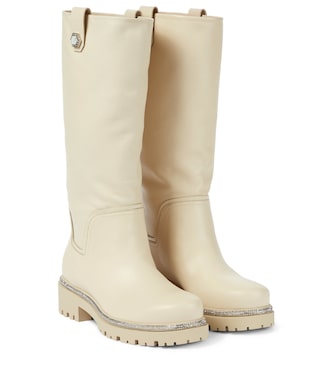 Botas altas de piel con adornos | Rene Caovilla