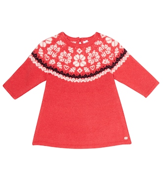 Baby jacquard wool dress | Tartine et Chocolat