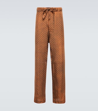 Printed silk pants | Maison Margiela