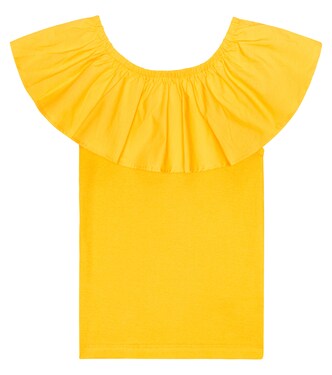 Reca ruffle-trimmed cotton top | Molo