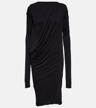 Lilies draped jersey midi dress | Rick Owens