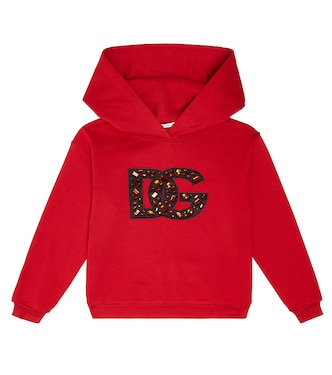 Sweat-shirt à capuche en coton à logo | Dolce&Gabbana Kids