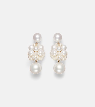 Boucles d'oreilles Dora Perle en or 14 ct et perles | Sophie Bille Brahe