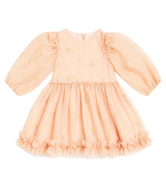 Baby embroidered tulle dress | Stella McCartney Kids