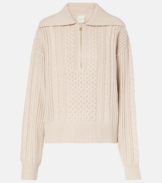 Camello cable-knit half-zip sweater | Varley