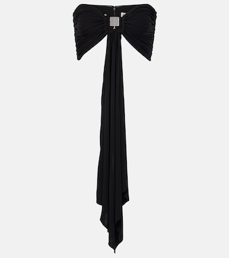 Bezel Quartz draped crop top | Christopher Esber