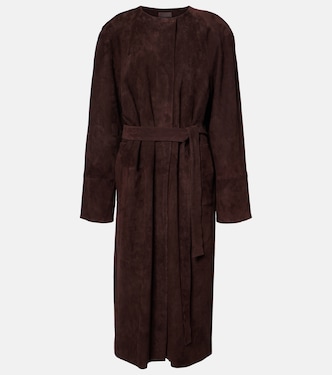 Suede trench coat | Stouls