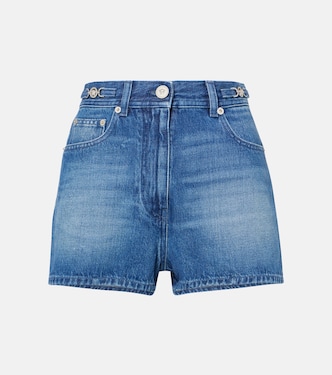 Faded denim shorts | Versace