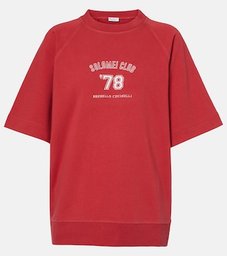 Logo cotton jersey T-shirt  | Brunello Cucinelli