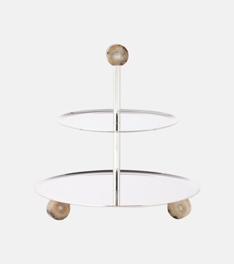 Horn and steel cake stand | Brunello Cucinelli