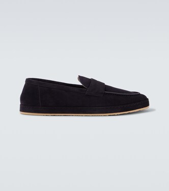 Suede penny loafers | Brunello Cucinelli