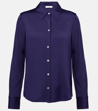 Silk-blend satin shirt | Vince