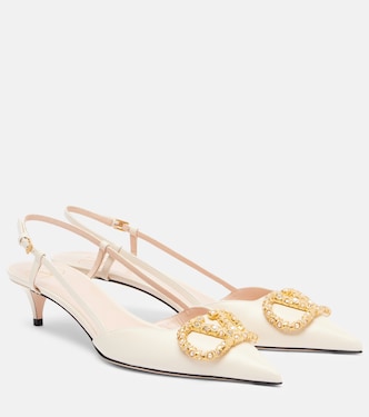 VLogo Signature 40 slingback pumps | Valentino Garavani