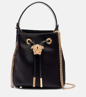 La Medusa Mini satin bucket bag  | Versace