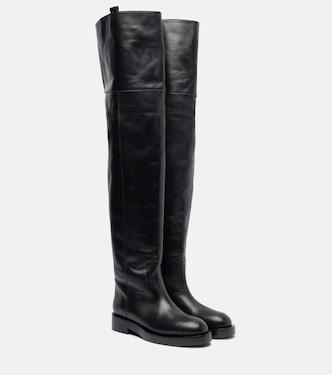 Overknee-Stiefel aus Leder | Paris Texas