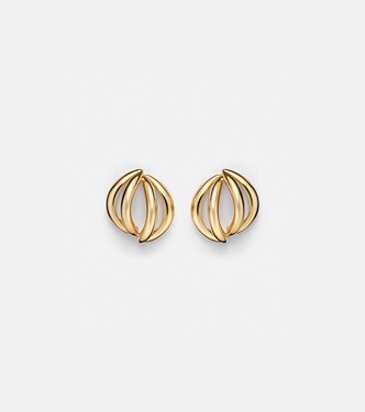 Abstract Line Small gold-plated earrings | Jennifer Fisher